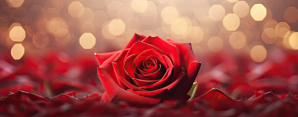 Close-up of a Single Red Rose