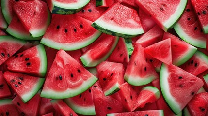 watermelon slices wallpaper, top view