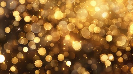 Gold abstract bokeh background