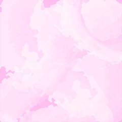 Pink sky and clouds with copy space. Delicate abstract watercolor background, texture basis for design.