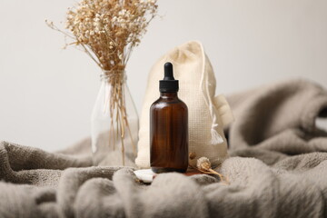 glass dropper bottle care product