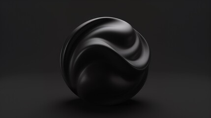 seamless black twisted wavy shape background
