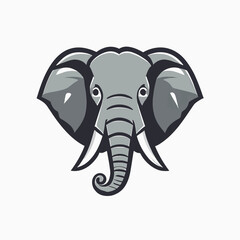 Elephant logo on a white background 