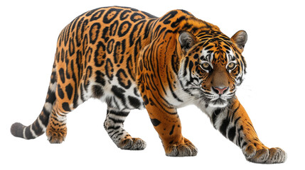 A fierce bengal tiger stands out against a dark background, its snout and whiskers defining its powerful presence as it represents the strength and beauty of the felidae family among terrestrial anim