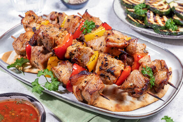 Green salad with grilled chicken breast