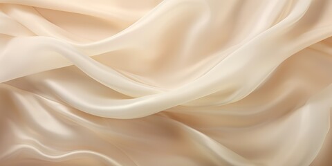 Light beige color silk satin texture surface decorative background. Romantic soft fashion template scene