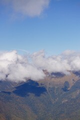 Clouds over the mountains