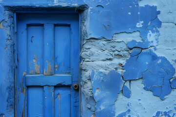 old door with paint