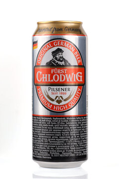 LVIV, UKRAINE - January 29, 2024: Furst Chlodwig beer