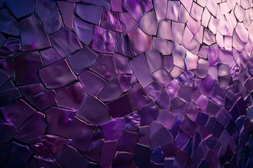 Foto op Plexiglas lila mosaic © Patrick