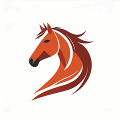 horse logo on a white background  