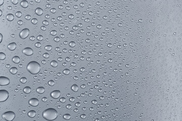 Gray metallic texture with water drops