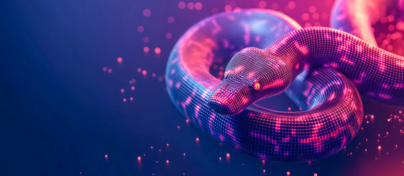 Digital Python in Cyberspace