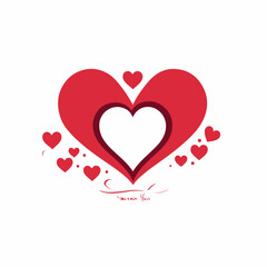 Heart in cartoon, doodle style. Image for t-shirt, web, mobile apps and ui.  Isolated 2d vector illustration in logo, icon, sketch style, Eps 10. AI Generative