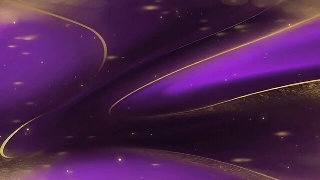 purple background with gold thread liquid