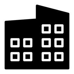 This is the Building icon from the Tools and Construction icon collection with an Solid style