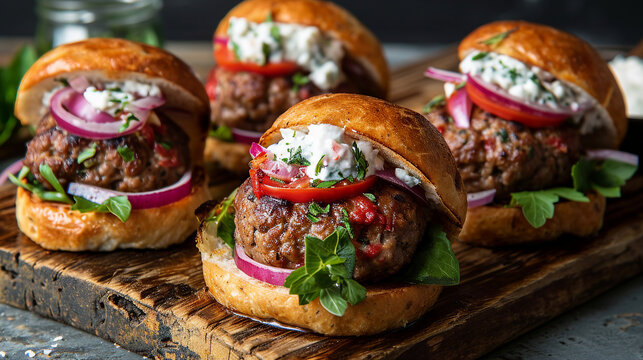 Keftedakia - Greek Meatball Sliders Snapshot Image