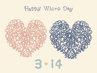 ホワイトデーのポストカード