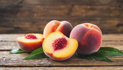 Fototapeta na wymiar peach fruit isolated
