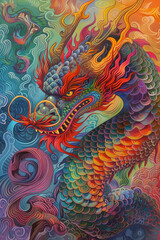 chinese dragon statue