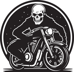 Skeletal Showdown Skeletons Hammering a Modern Motorbike