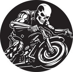 Haunted High Speeds Skeletons Modify a Modern Motorbike