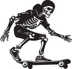 Phantasmagorical Grinds The Art of Skeleton Skateboarding