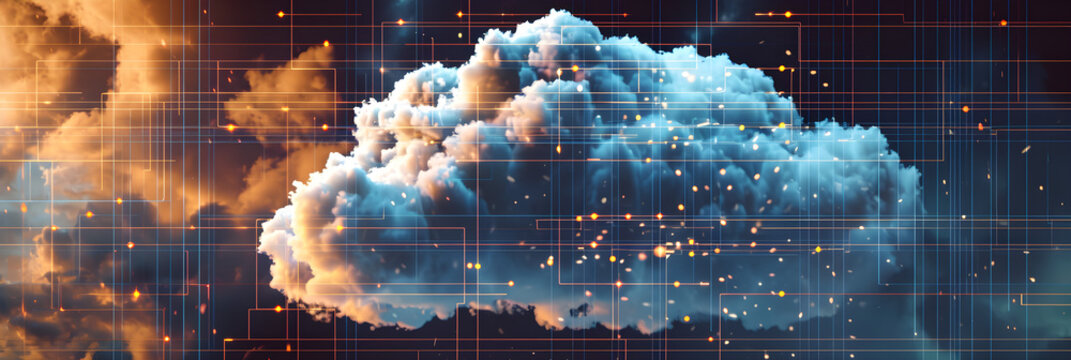 abstract cloud computing concept 