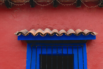 Details of the colorful streets of Tequisquiapan beautiful rustic town in Queretaro, Mexico