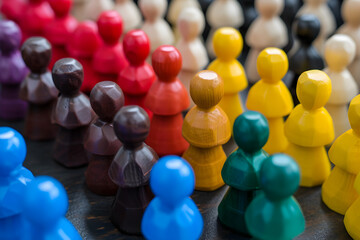 Naklejka premium business lifestyle concept with an emphasis on diversity