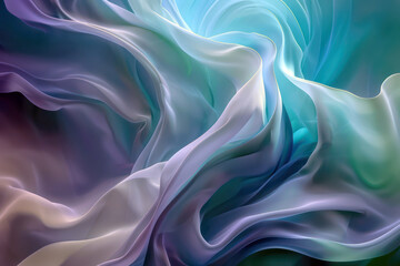 Obraz premium Abstract vibrant fabric waves texture in pink, blue, and red