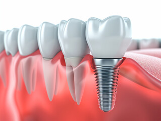 Fototapeta na wymiar Dental implant