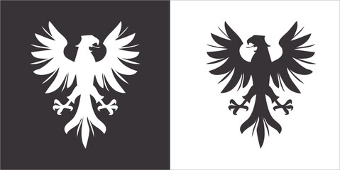 Illustration vector graphics of eagle icon
