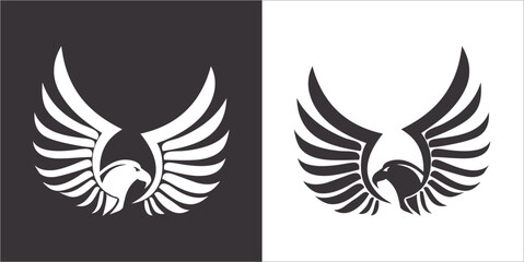 Illustration vector graphics of eagle icon