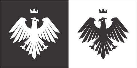Illustration vector graphics of eagle icon