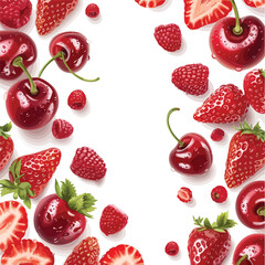 pattern with strawberry