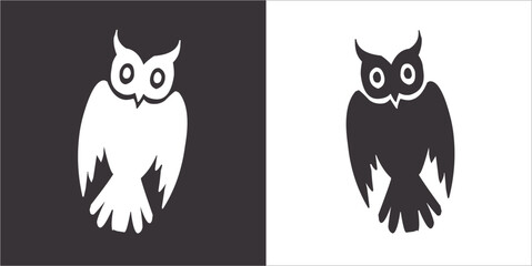 Illustration vector graphics of owl icon