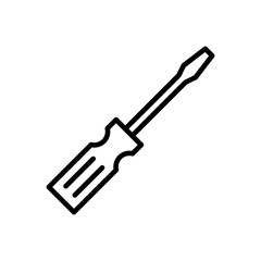 Screwdriver icon vector. tools icon vector