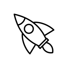 Rocket icon vector. Startup icon vector.