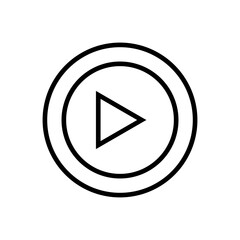 Play Icon vector. Play button vector icon