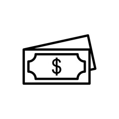 Money icon vector. Money vector icon.