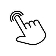Hand cursor icon. cursor icon vector. hand cursor icon click