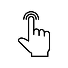 Hand click icon vector. pointer icon vector. hand cursor icon vector