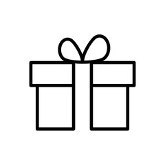 Gift icon vector. gift vector icon. birthday gift