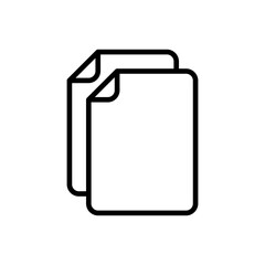 Document icon vector. Paper icon. File Icon