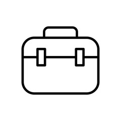Briefcase icon vector. suitcase icon. luggage symbol.