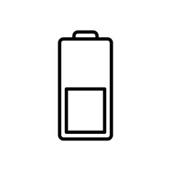 Battery vector icon. battery charge level. battery Charging icon