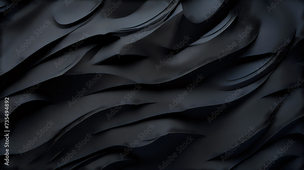Poster abstract black waves texture background an elegant high-resolution image featuring abstract black wa