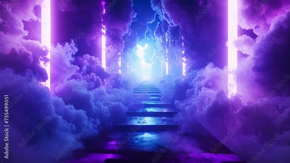 Poster dim lights and dense fog set the scene for an immersive dj set where the beats and visuals merge int
