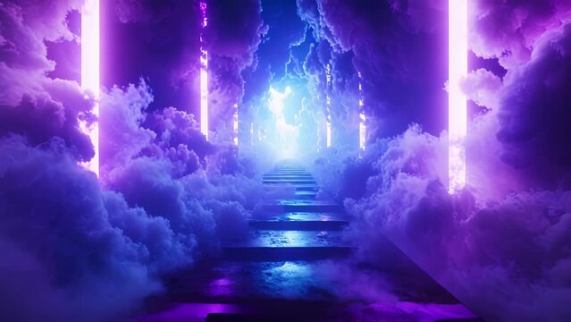 Dim lights and dense fog set the scene for an immersive DJ set where the beats and visuals merge into a hypnotic experience.